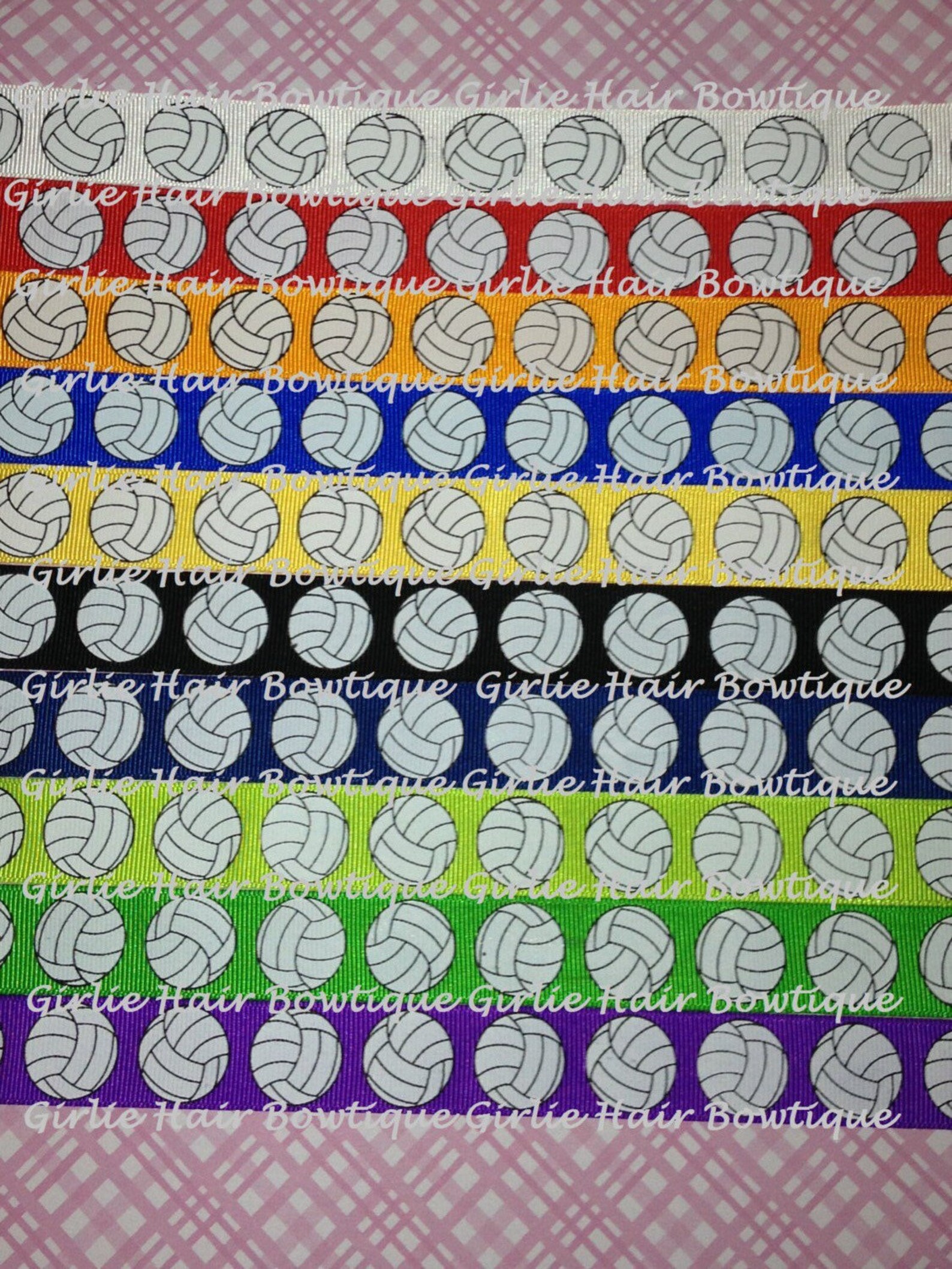 7/8 Volleyball Ribbon Sports Ribbon Team Ribbon Etsy