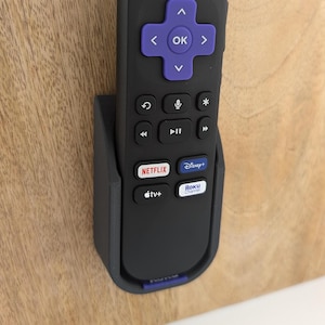 Wallmote for Roku Voice Remote– Sleek and Secure Wall Mounted Remote Holder.
