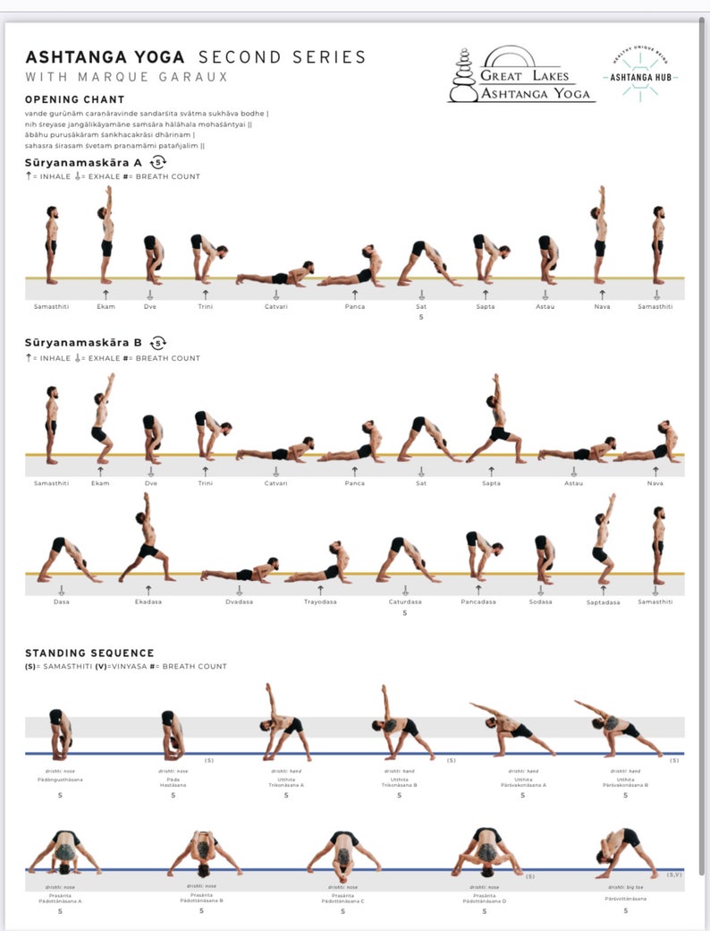 Ashtanga Yoga Intermediate Series Etsy