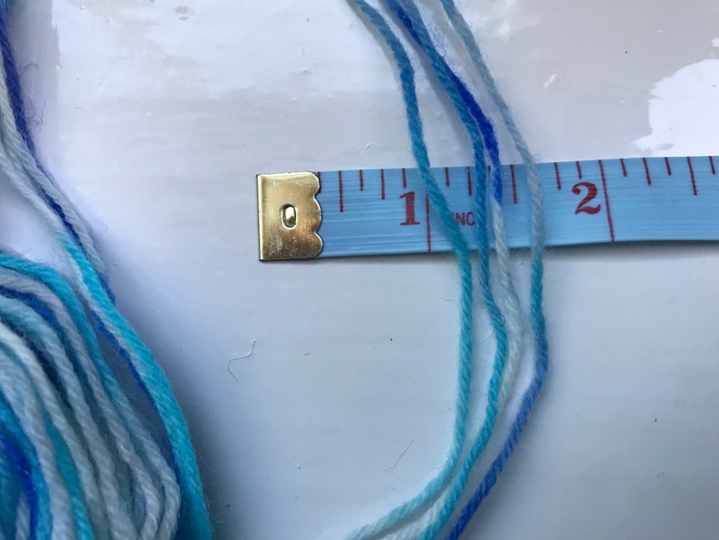 Unique sock yarn, hand painted, marine blue, turquoise with some white 100g image 6