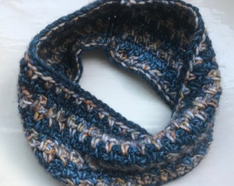 Vegan headband, wool-free neck warmer crocheted vintage inspired by SpinningStreak