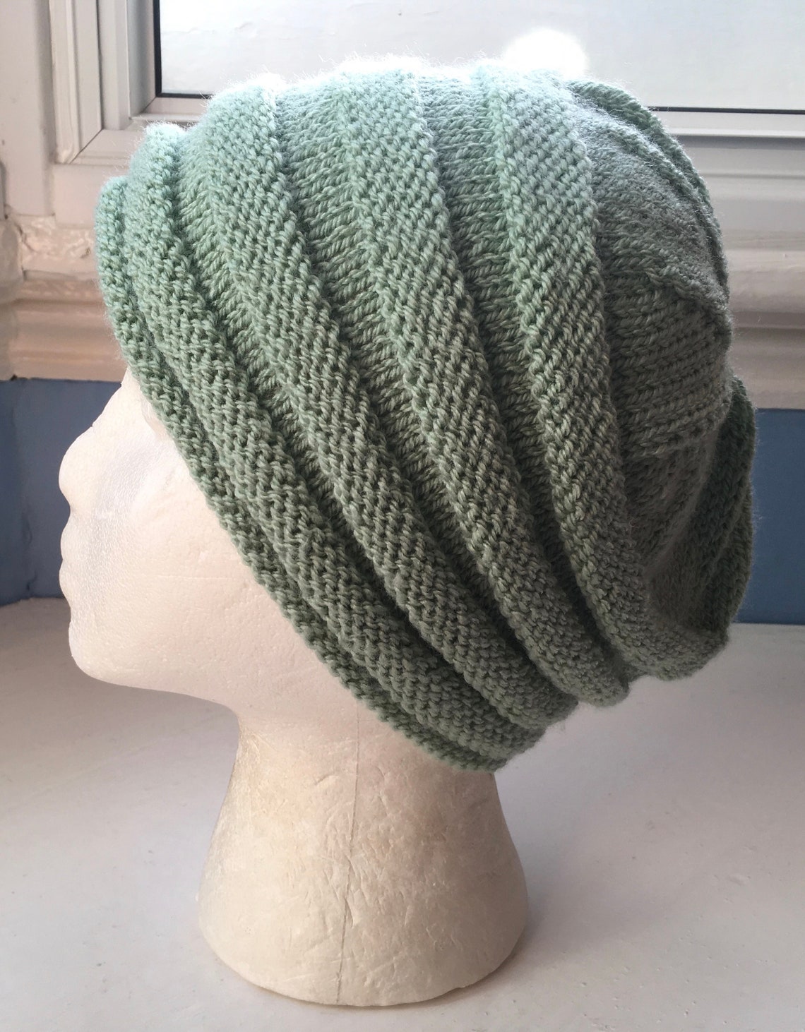 Vegan beanie knit hat new design scrunchablebeehive style Etsy