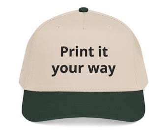 Imprimez à votre guise Casquette à profil moyen | Casquette de baseball brodée personnalisée