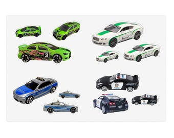 car themed vinyl stickers