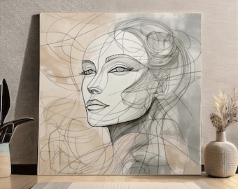 Whisper - graphic printed on canvas