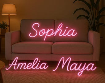 Custom Neon Sign for Kids, Led Light Bedroom Decor, Kid's Room Decor, Custom Led Sign Wall Decor, Gift for Her/Him, Personalized Gift, Gifts