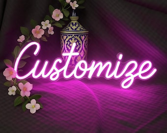 Custom Neon Sign, Neon, LED Neon Sign, Neon sign bedroom, Wedding sign, Neon light Sign, Home Decor, Wall Decor, Personalized Sign