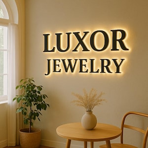 Placa de logotipo comercial personalizada, placa de metal com iluminação de fundo, placa de metal com LED, placa de vitrine, placa de logotipo iluminada, placa de nome da empresa, placa comercial