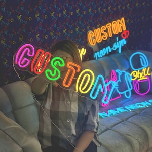 Custom Neon Sign | LED Neon Signs | Wedding Neon Sign | Custom Name Neon Sign | Personalized Neon Sign | Neon sign Wall Decor