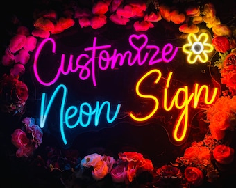 Custom Neon Sign, Neon Signs, Handmade Neon Sign, Name Neon Sign, Personalized Gift, Birthday Gift, Home Wall Decor, Gift for Her
