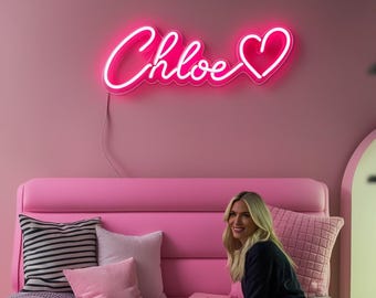 Custom Name Neon Sign, Neon, Wedding Sign, Birthday Sign, Personalized Neon Sign, Kids Room Signs, Easter Decor
