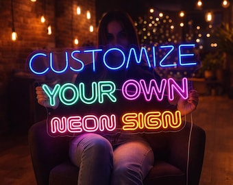 Custom Neon Sign | Name Neon Sign | LED Neon Sign | Wedding Neon Sign | Personalized Neon Light | Neon Sign Bedroom | Home Decor |Wall Decor