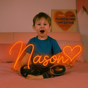 Custom Name Neon Sign, Neon Sign, LED Name Neon Decor, Kid Room Decor, Neon Sign Nursery Neon Sign, Personalized Gifts for Kids