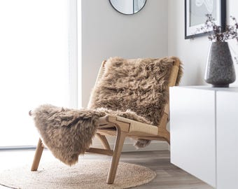 Alfombra de piel de cordero merino | Pelo largo | 170x60cm