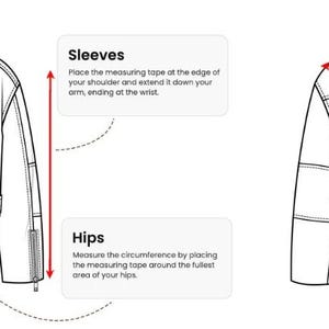 Leather jacket measurement guide and sizing chart for the bright red Avirex Icon leather bomber jacket featuring detailed instructions for measuring bust, waist, hips, sleeves, shoulder, and jacket length. This professional size guide helps achieve the perfect fit for oversized bomber jackets, retro varsity leather jackets, Y2K streetwear outfits, and vintage biker fashion. Ideal reference chart for choosing luxury leather outerwear, hip hop fashion jackets, and trendy urban streetwear pieces.