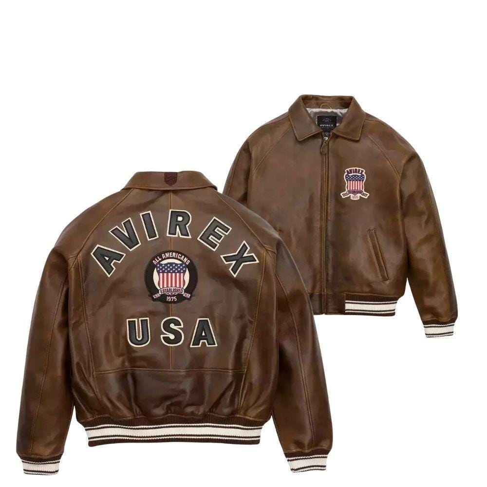 AVIREX USA レザー バーシティジャケット メンズ＆レディース 1975年製