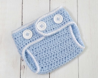 Crochet Newborn Diaper cover- Baby diaper cover - knit soaker -nappy cover -photography prop - baby girl diaper cover -baby boy diaper cover