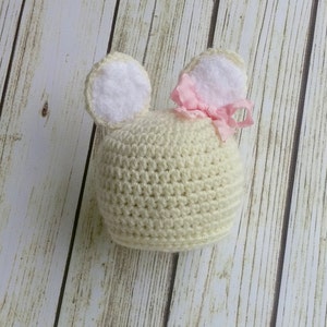 Baby Girl Deer Hat - Crochet Deer Hat - Doe Hat - Baby animal hat - newborn photo prop - character hat - crochet baby outfit - Costume