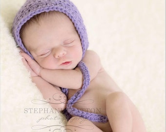 Newborn Bonnet -Crochet baby Bonnet-Crochet baby girl bonnet-newborn boy Bonnet-Pixie Bonnet-baby boy Bonnet-Newborn photo Prop-Baby-toddler