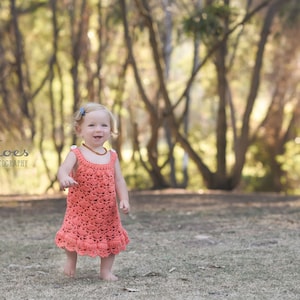 Crochet Baby girl Dress in Coral-Chantilly Lace Dress-newborn-infant-toddler-Sitter,newborn photo prop-coming home outfit-baby girl clothes