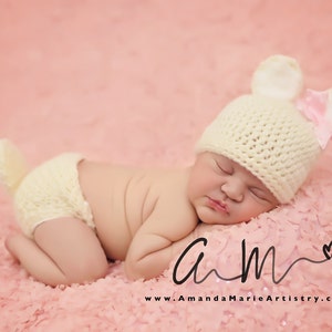 Crochet Baby Deer Outfit -Baby Girl Deer Set -Newborn Deer Hat -Baby animal hat - newborn photo prop - Crochet baby outfit-Halloween costume