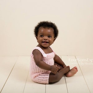 Baby Girl Romper-sitter-Girl romper-Girl Sitter Prop-Crochet Romper-newborn photo prop-Baby Girl Onesie-baby shower gift-Baby Girl Clothes