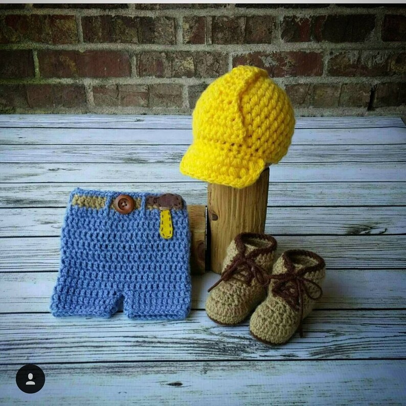 Baby Construction Outfit Baby Hard hat work boots newborn Etsy