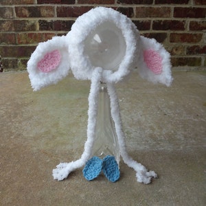 Lamb Bonnet-lil bo peep-Easter-Lamb Hat-Beanie-Newborn photograpy prop-baby costumes-animal hat image 3