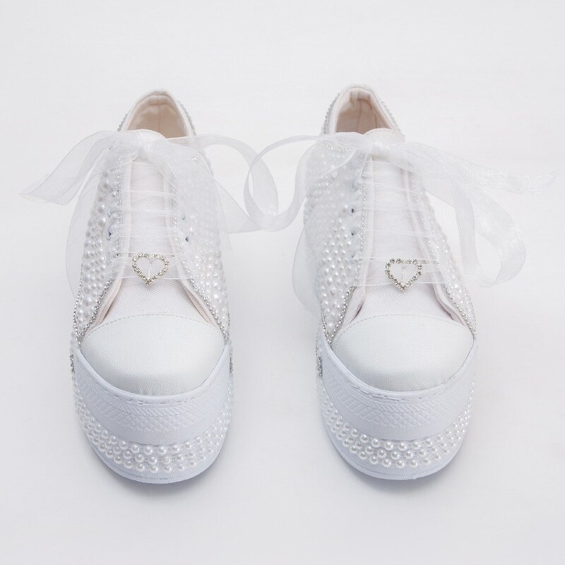 blue wedge bridal shoes