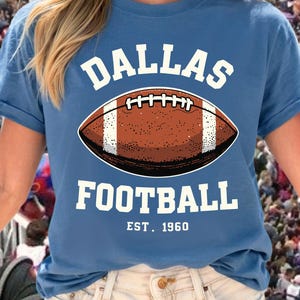Vintage Dallas Football T-Shirt: Retro Texas Graphic Tee
