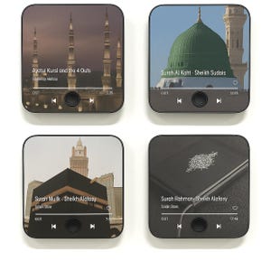 Islamische Koran-Kühlschrankmagnete - Sure & Dua Audio Custom - Sure Yasin, Ayatul Qursi + Duas