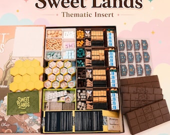 Thematische bijsluiter Sweet Lands | Premium bordspelorganisator