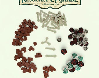 Arkham Horror the Card Game-token-upgrade | Resource Doom Clue-connector