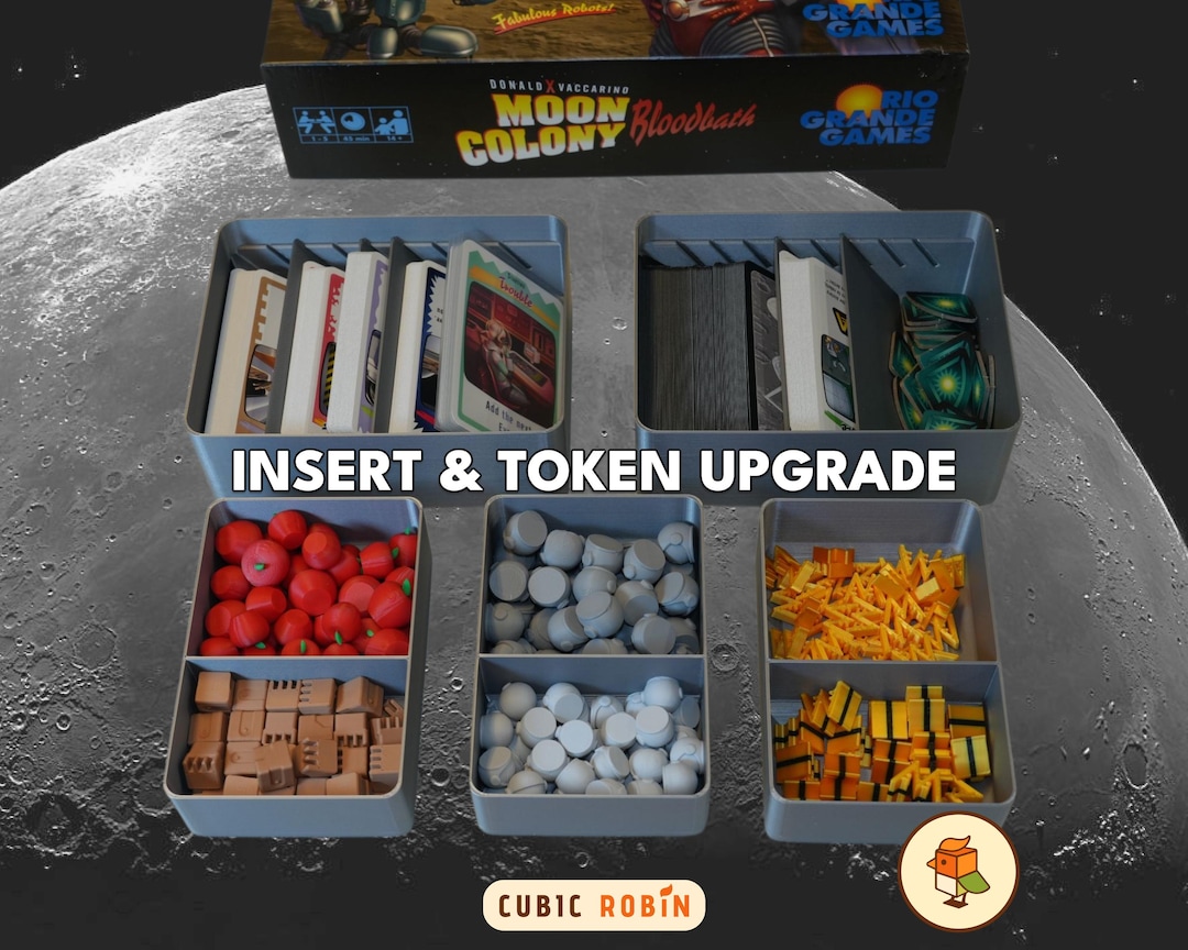 Moon Colony Bloodbath Insert Token Upgrade Organizer |fits Sleeved ...