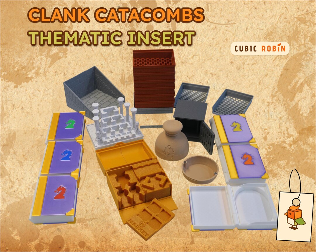 Clanks! Catacombs Board Game Thematics Insert Organizer - Etsy