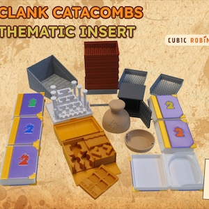 Clanks! Catacombs Board Game Thematics Insert Organizer