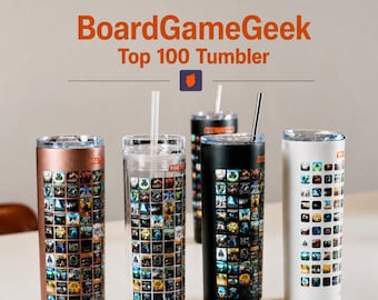 Bordspelbeker | Bordspel Geek Top 100 | Geïsoleerde mok van 20 oz | 2,5D uv-printtextuur | Gamercadeau | Tafelblad Lover Cup