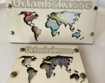 Regalo de cumpleaños - Tarjeta de regalo - Mapa del mundo - Regalo para un viaje