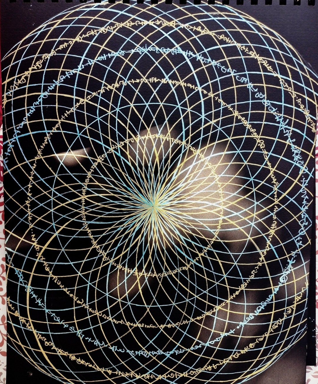 Sacred Geometry Flower of Life Painting, Light Code Activation language ...