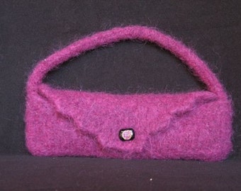 Felted clutch, evening bag or eyeglass holder