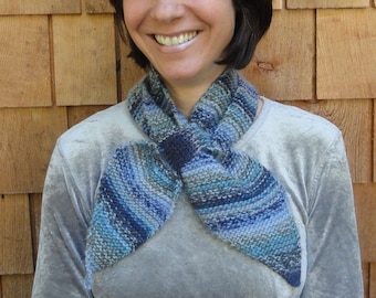 Knitting Pattern for Scarf with Loop, Scarflette or Neckwarmer, easy