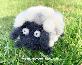 Needle felted sheep