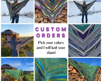 Knit Shawl Heirloom Piece of Art, Custom made for you