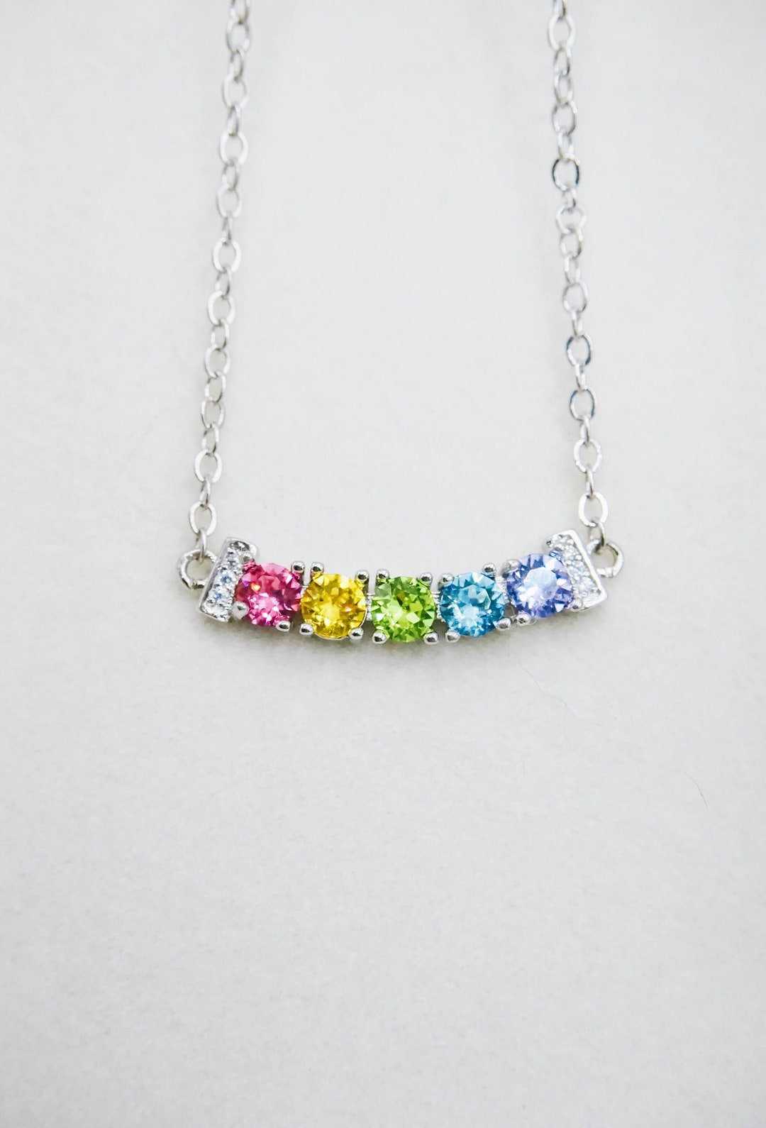 Rainbow Tennis Necklace