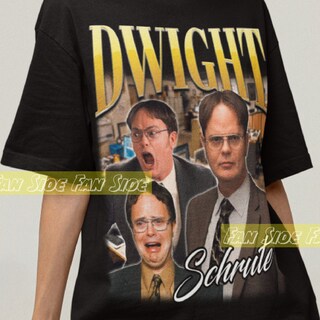 The Office - Maglietta Pretzel Day Dwight Schrute - T-Shirt Uomo Grigia Taglia L - Regalo Fan