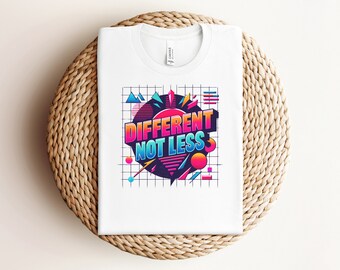 Different Not Less, Autism Kids Tee, Autism Tshirt, ASD Shirt, Autism Awareness, Autism Support Shirt, Neurodivergent Shirt, Neurodiversity