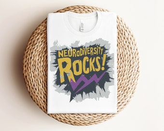 Neurodiversity Rocks, Autism Kids, Autism Tshirt, ASD Shirt, Autism Awareness, Autism Support Shirt, Neurodivergent Shirt, Neurodiversity