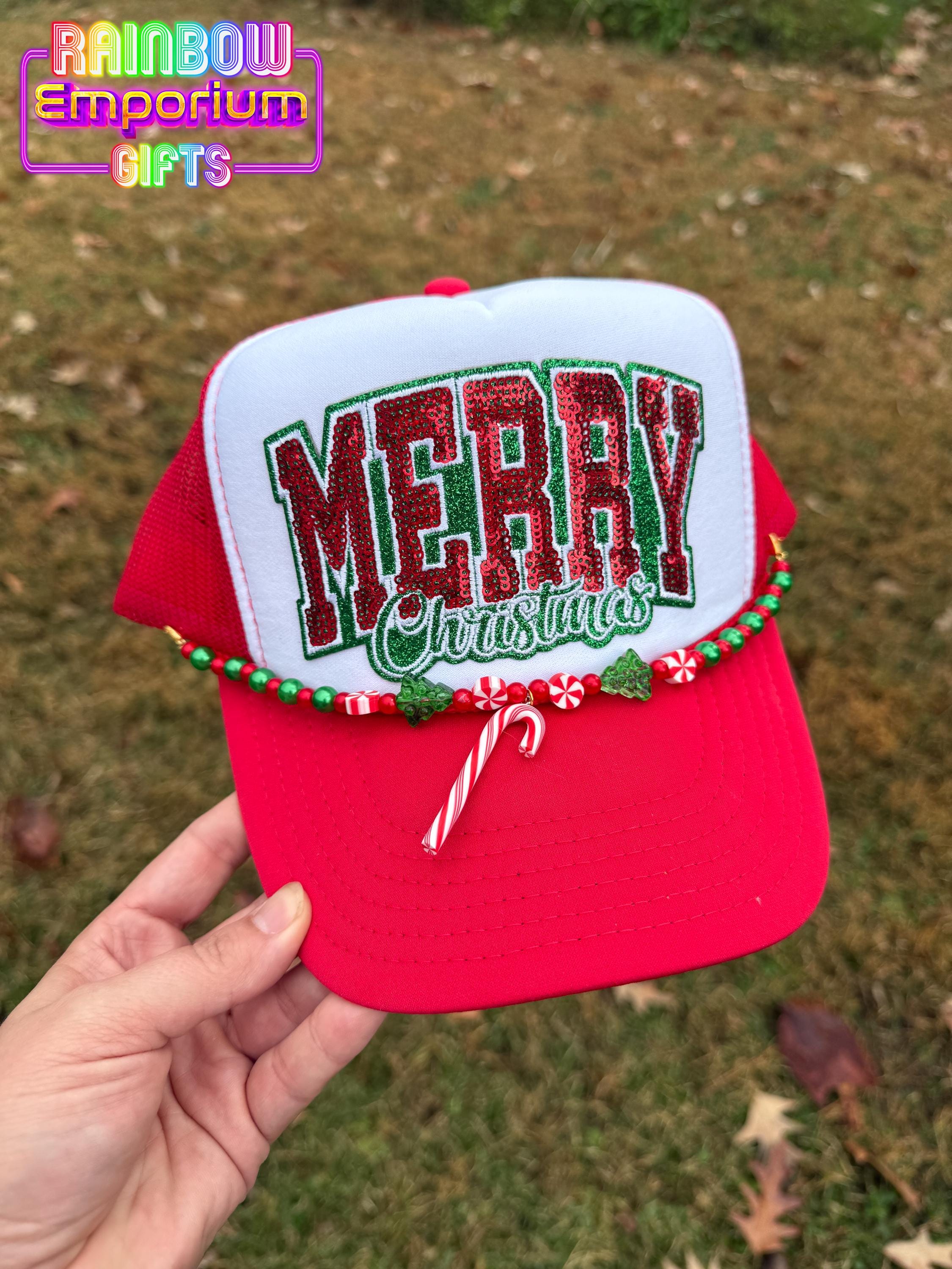 Fun! Handmade Four Letter Word Bling Ponytail Ball Cap By Candy Did It! Comment the word LINK and I main image 2