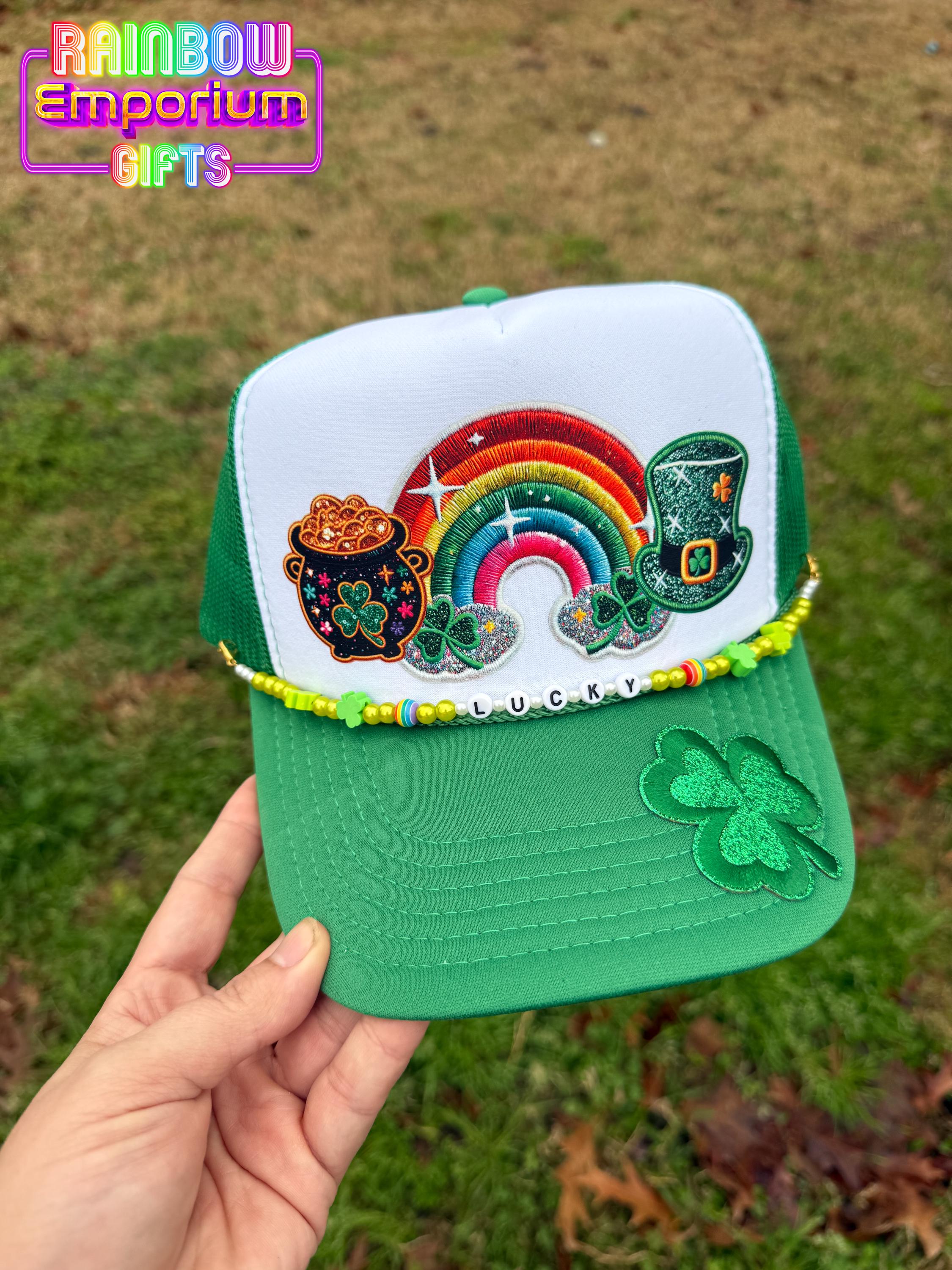 Custom Trucker Hat With Patches and Chain - Etsy display picture 3