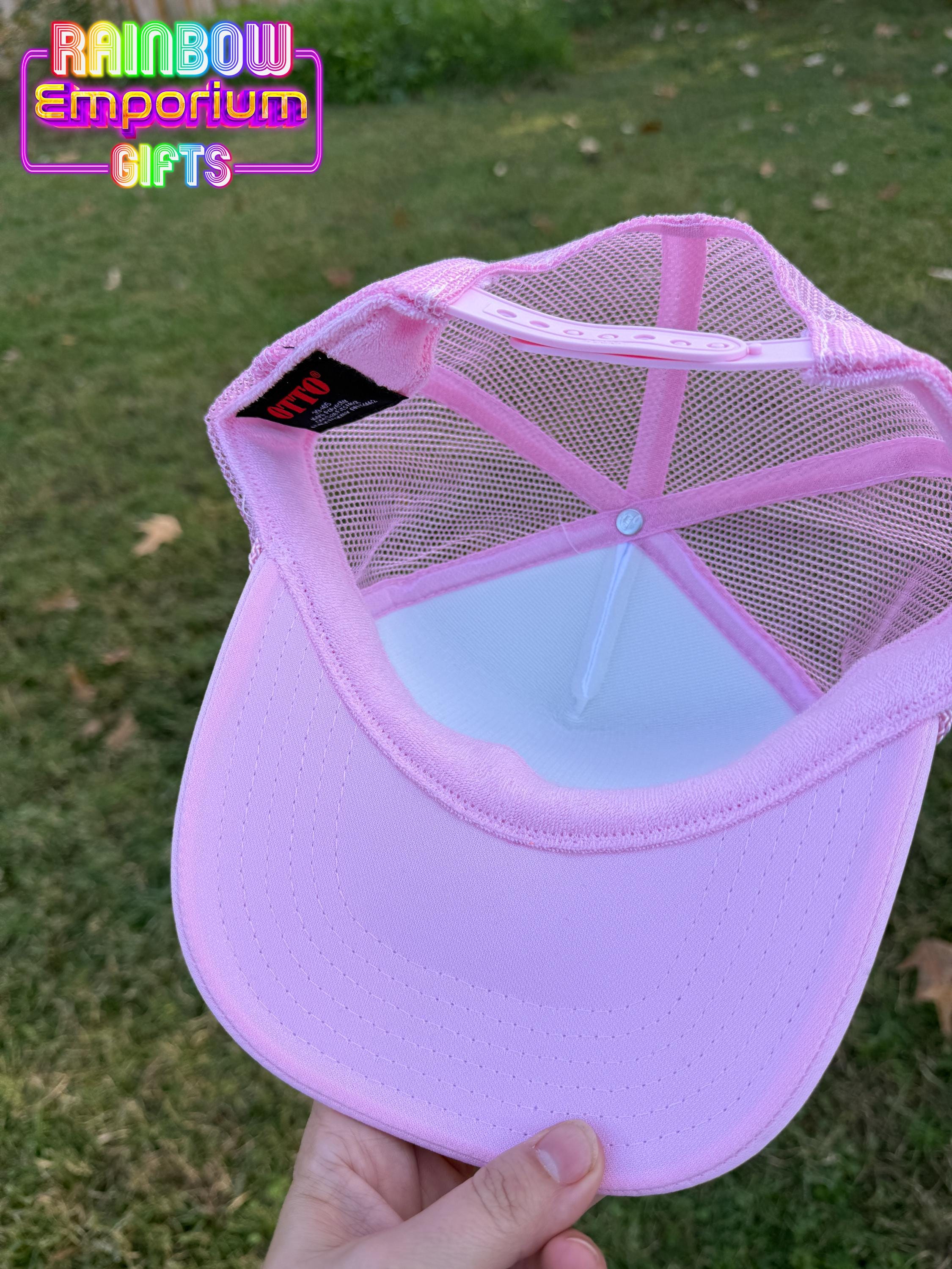 Pink Nutcracker Christmas Trucker Hat | Faux Patch, Hat 
